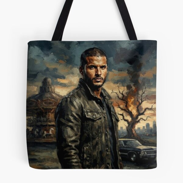Item preview, American Gods Shadow Moon Urban Fantasy Thriller Tribute Art Poster designed and sold by Art's Diner.