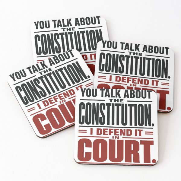 Item preview, You Talk About the Constitution, I Defend It in Court designed and sold by SilcrowDesign.