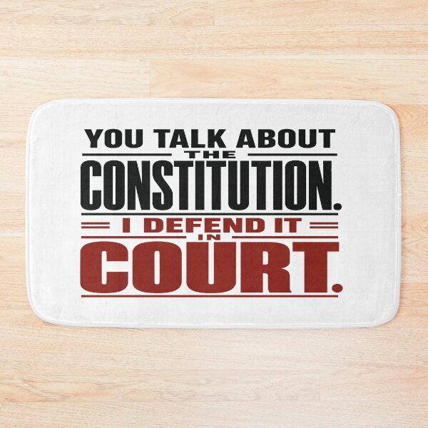 Item preview, Usted habla de la Constitución, yo la defiendo en los tribunales. designed and sold by SilcrowDesign.