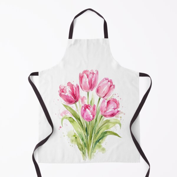 Item preview, Elegant Pink Tulip Watercolor Bouquet Botanical Floral Spring designed and sold by Moizento.