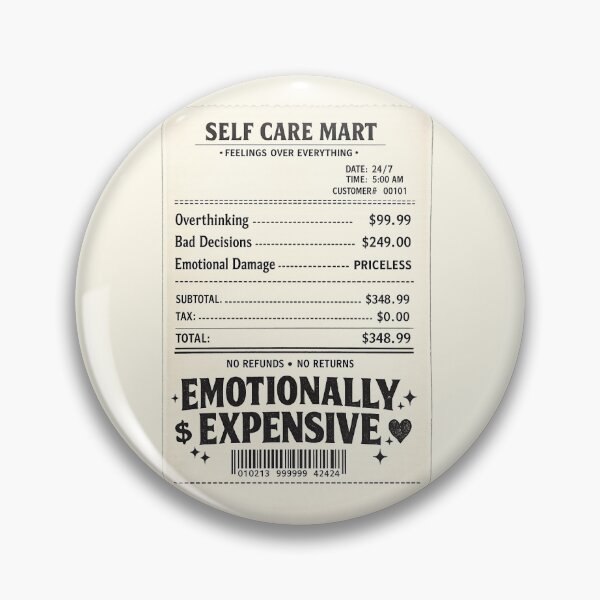 Item preview, Emotionally Expensive Vintage Receipt Humor designed and sold by SUreal Studio.