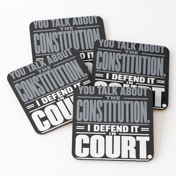 Item preview, You Talk About the Constitution, I Defend It in Court (Dark) designed and sold by SilcrowDesign.