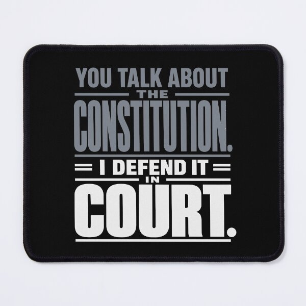 Item preview, You Talk About the Constitution, I Defend It in Court (Dark) designed and sold by SilcrowDesign.
