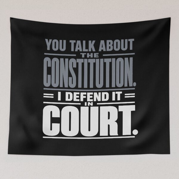 Item preview, You Talk About the Constitution, I Defend It in Court (Dark) designed and sold by SilcrowDesign.