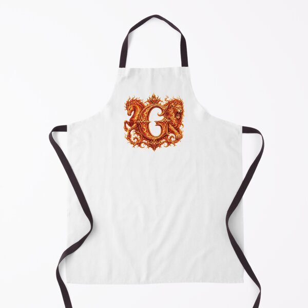 Item preview, Flameborn Zodiac: The Horse-Leo Inferno Letter G designed and sold by BlissBlvdShop.