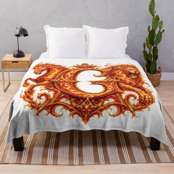 Item preview, Flameborn Zodiac: The Horse-Leo Inferno Letter G designed and sold by BlissBlvdShop.