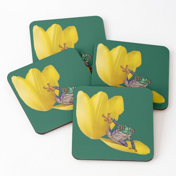 Item preview, Geometric Tree Frog On A Flower designed and sold by Hypedi.