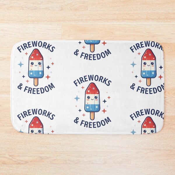 Item preview, Kawaii Popsicle Fireworks and Freedom Patriotic Summer designed and sold by InspiredCreatives.