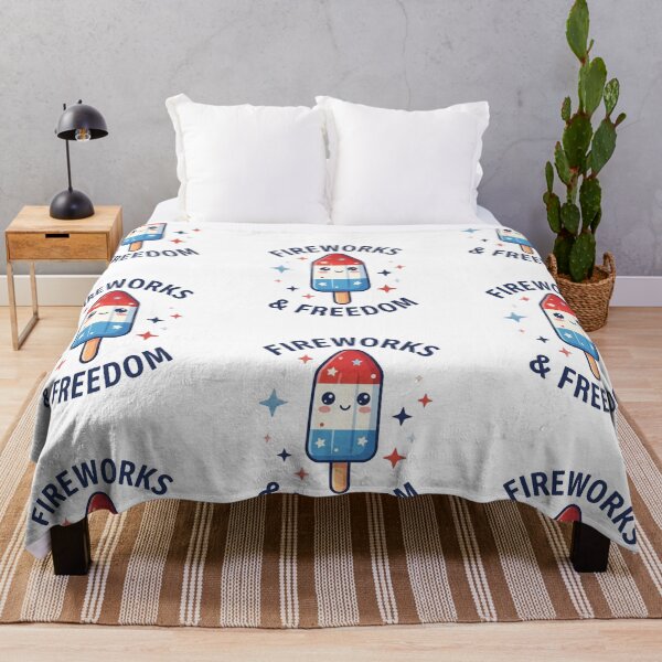 Item preview, Kawaii Popsicle Fireworks and Freedom Patriotic Summer designed and sold by InspiredCreatives.