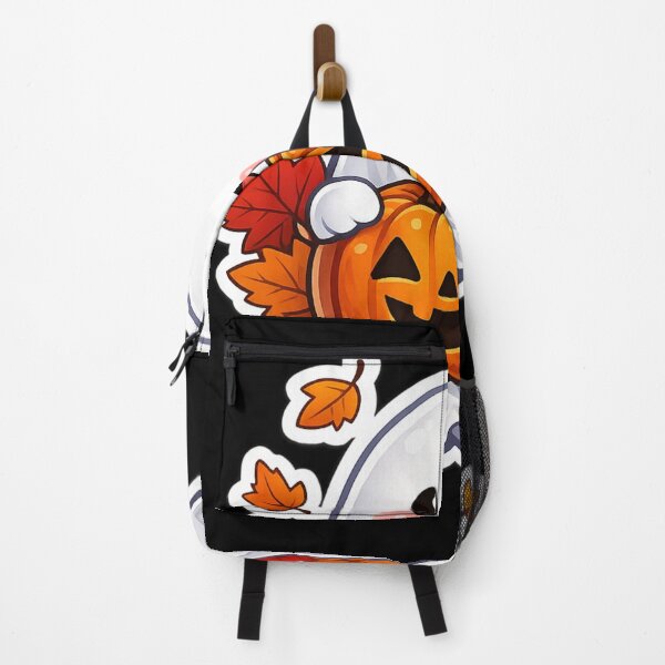Item preview, Cute Pumpkin Ghost Hugging Jack O' Lantern Kawaii Autumn Halloween Sticker designed and sold by Moonlight Studio.