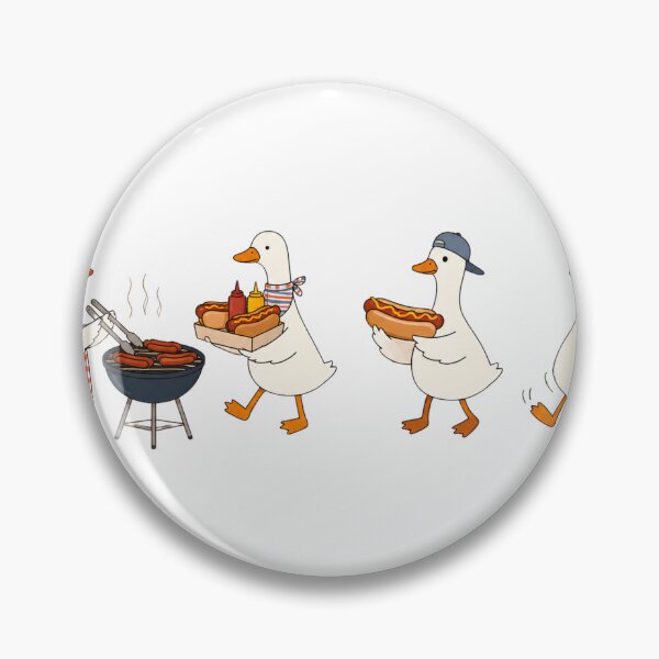 Item preview, Funny Hot Dog Goose BBQ Cookout Summer Foodie Humor Picnic designed and sold by VGAfanatic.