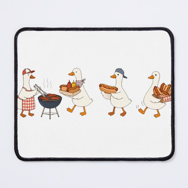 Item preview, Funny Hot Dog Goose BBQ Cookout Summer Foodie Humor Picnic designed and sold by VGAfanatic.