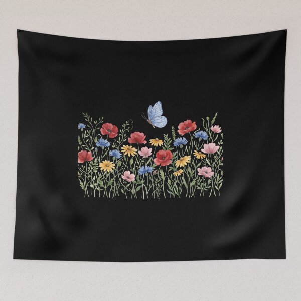 Item preview, Wildflower Garden Butterfly Floral Nature Lover designed and sold by SofenArt.