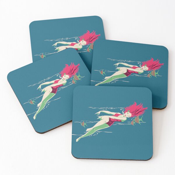 Item preview, Retro Florida Mermaid Swimming designed and sold by Scott Banks.
