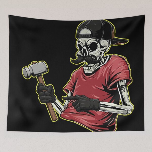 Item preview, Skull Sheet Metal Worker designed and sold by SartoYa.