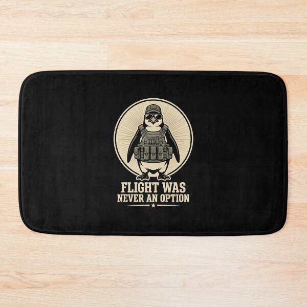 Item preview, Flight Was Never An Option Tactical Penguin Military Veteran Humor designed and sold by SofenArt.