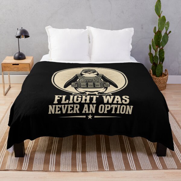 Item preview, Flight Was Never An Option Tactical Penguin Military Veteran Humor designed and sold by SofenArt.
