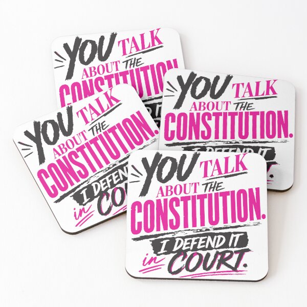 Item preview, You Talk About the Constitution, I Defend It in Court (Vibrant) designed and sold by SilcrowDesign.