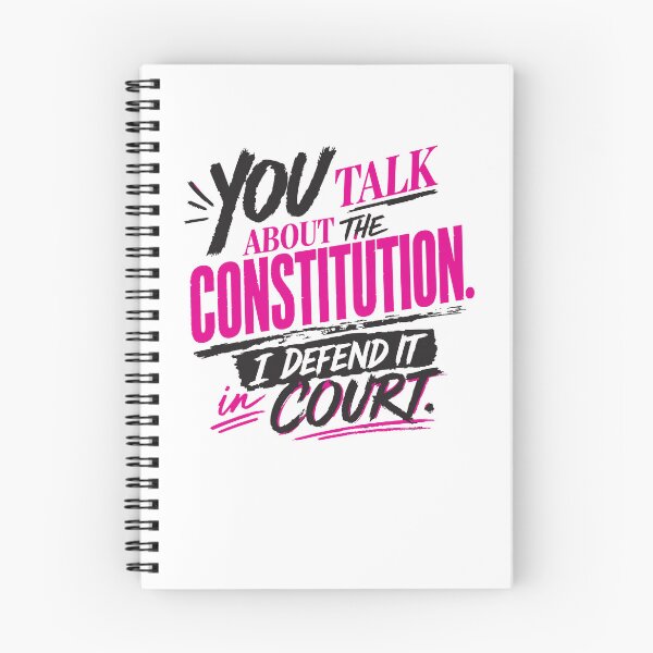 Item preview, You Talk About the Constitution, I Defend It in Court (Vibrant) designed and sold by SilcrowDesign.