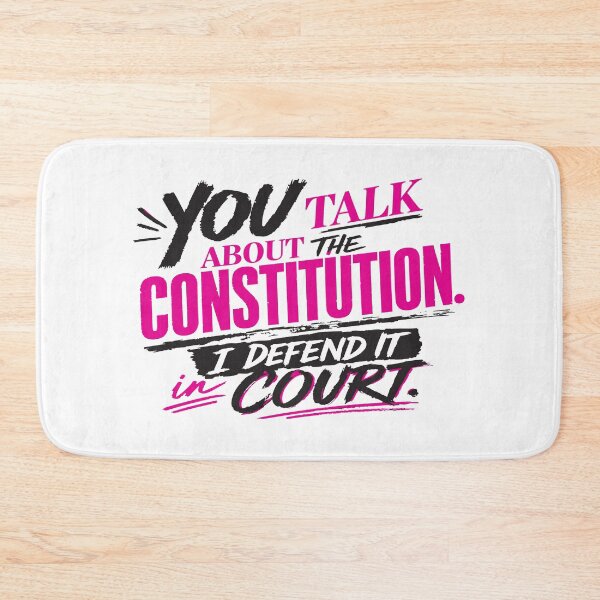 Item preview, Tú hablas de la Constitución, yo la defiendo en los tribunales (Vibrant) designed and sold by SilcrowDesign.