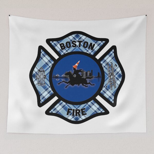 Item preview, Tartan Army Boston Maltese Cross - Boston Fire designed and sold by BerlinerKatzen.