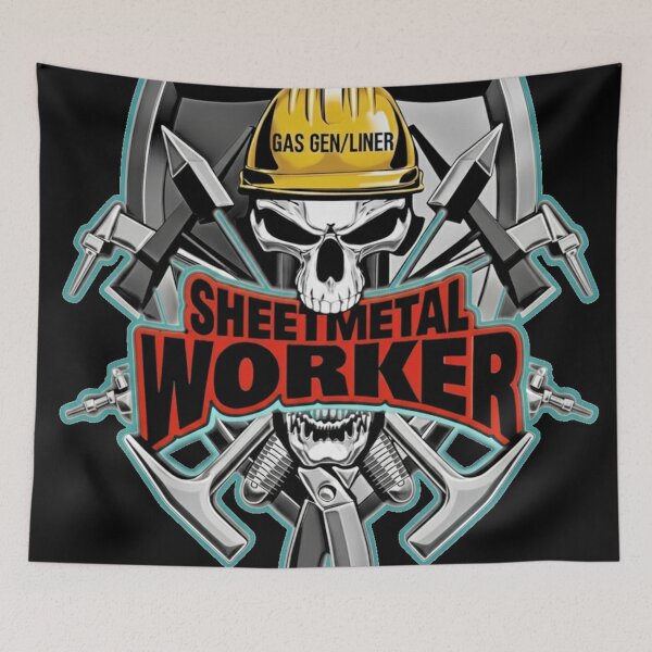 Item preview, Skull Sheet Metal Worker designed and sold by SartoYa.