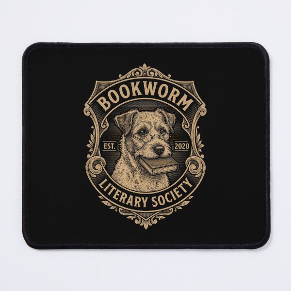 Item preview, Bookworm Literary Society Dog Book Reader Literature Lover designed and sold by SofenArt.