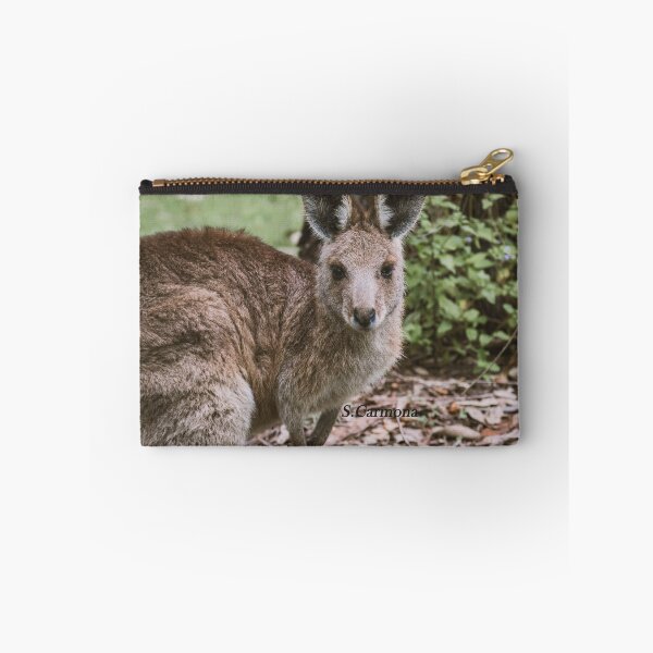 Item preview, Cute Australian Kangaroo Portrait Wildlife Fine Art designed and sold by AuraInkSC.