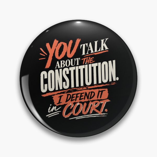 Item preview, You Talk About the Constitution, I Defend It in Court (Orange) designed and sold by SilcrowDesign.