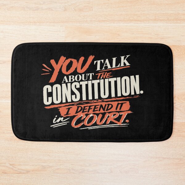 Item preview, Tú hablas de la Constitución, yo la defiendo en los tribunales (Orange) designed and sold by SilcrowDesign.