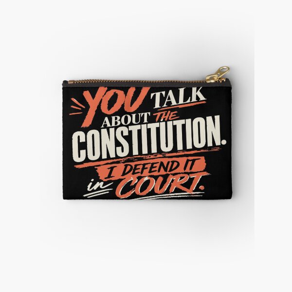 Item preview, You Talk About the Constitution, I Defend It in Court (Orange) designed and sold by SilcrowDesign.