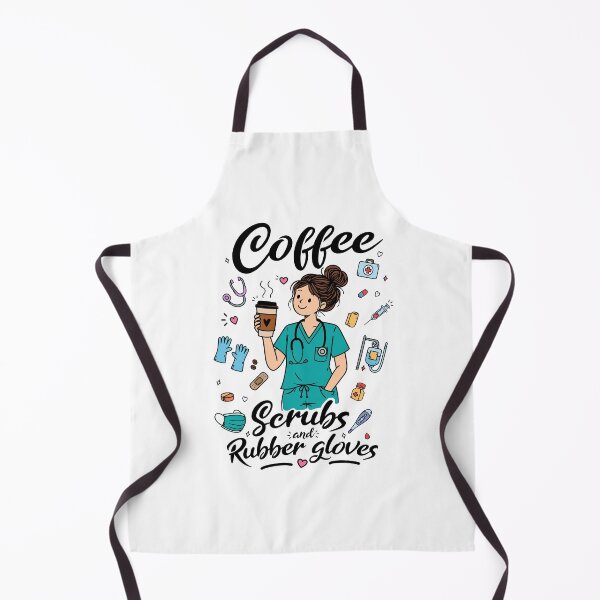 Item preview, Nurse coffee lover doodle design for Healthcare workers designed and sold by messy-nessie.
