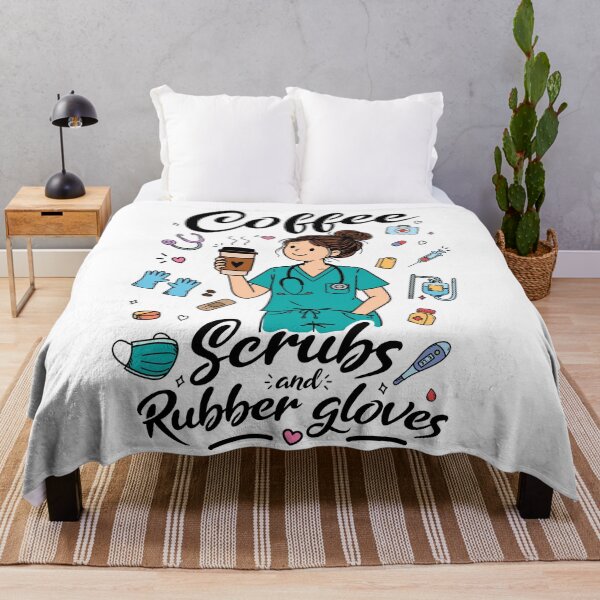 Item preview, Nurse coffee lover doodle design for Healthcare workers designed and sold by messy-nessie.