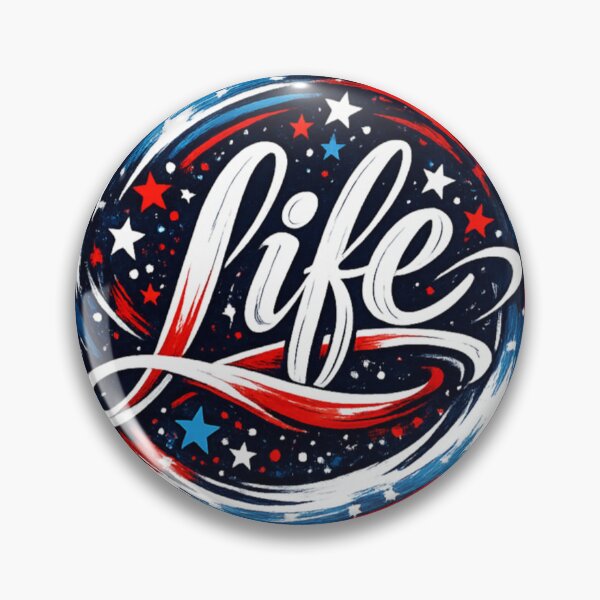 Item preview, Life – Handwritten Circular Red White Blue Typography | Transparent T-Shirt & Hoodie Design designed and sold by Lifehackerplus1.