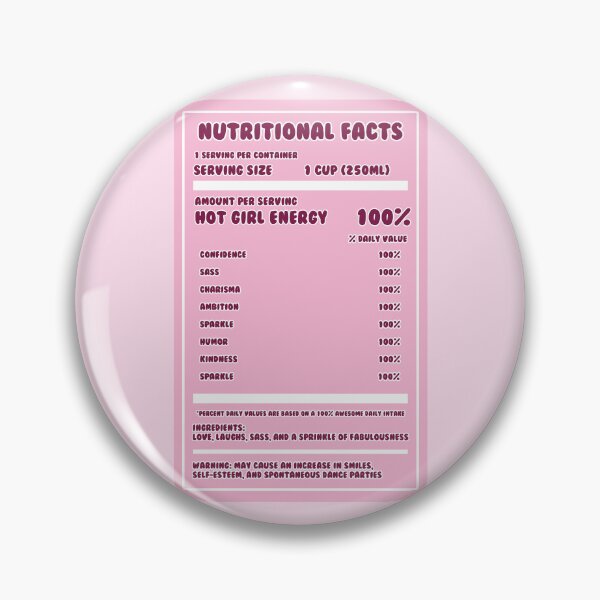 Item preview, Hot Girl Juice Box Nutritional Label Design, Pink Aesthetic Stationery and Home Decor, Hilarious Quotes designed and sold by SpringTeaDesigns.