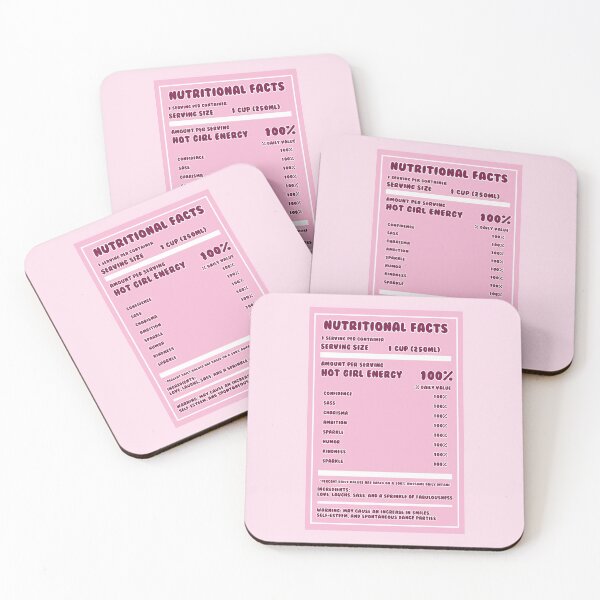 Item preview, Hot Girl Juice Box Nutritional Label Design, Pink Aesthetic Stationery and Home Decor, Hilarious Quotes designed and sold by SpringTeaDesigns.