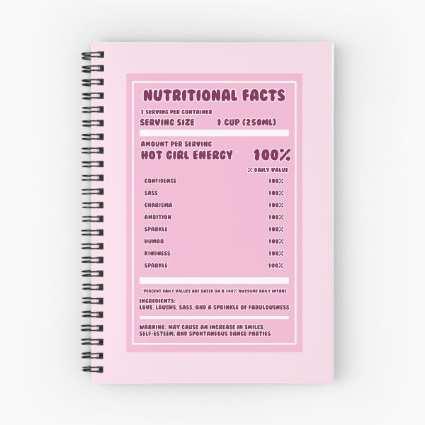 Item preview, Hot Girl Juice Box Nutritional Label Design, Pink Aesthetic Stationery and Home Decor, Hilarious Quotes designed and sold by SpringTeaDesigns.