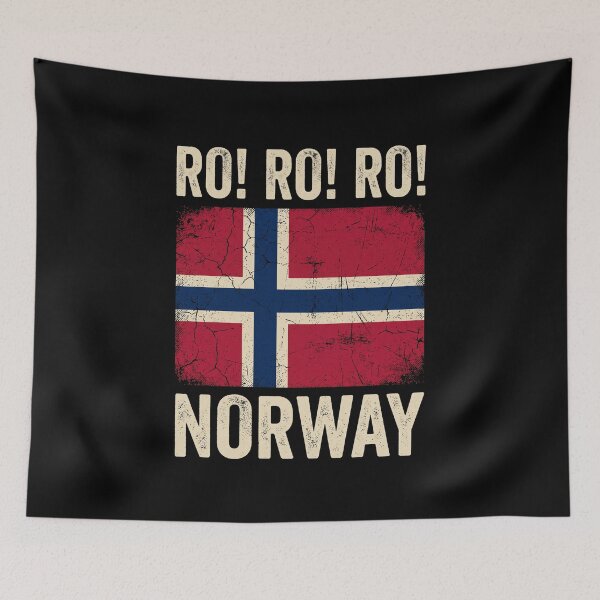 Item preview, Ro! Ro! Ro! Norway National Pride Norwegian Flag Supporter designed and sold by SofenArt.