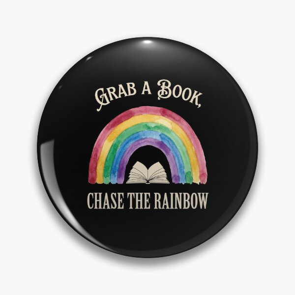 Item preview, Grab A Book, Chase The Rainbow Book Lover Reader designed and sold by SofenArt.