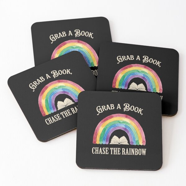 Item preview, Grab A Book, Chase The Rainbow Book Lover Reader designed and sold by SofenArt.