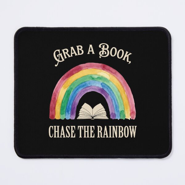 Item preview, Grab A Book, Chase The Rainbow Book Lover Reader designed and sold by SofenArt.