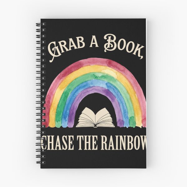 Item preview, Grab A Book, Chase The Rainbow Book Lover Reader designed and sold by SofenArt.
