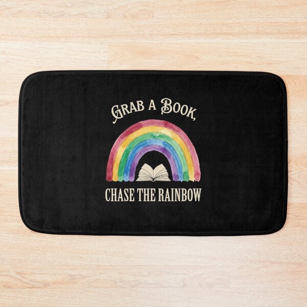 Item preview, Grab A Book, Chase The Rainbow Book Lover Reader designed and sold by SofenArt.