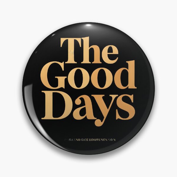 Item preview, The Good Days Retro Vintage Editorial Typography Gold designed and sold by KCasual.