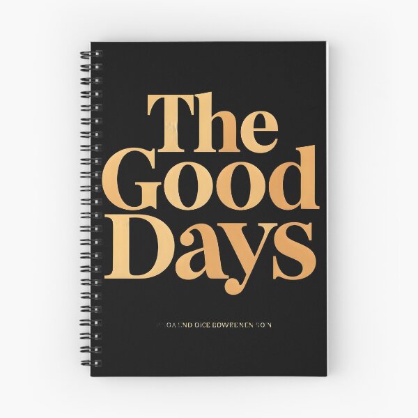 Item preview, The Good Days Retro Vintage Editorial Typography Gold designed and sold by KCasual.