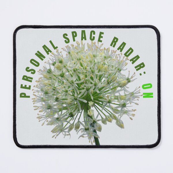 Item preview, Personal Space Radar On Funny Garlic Flower Introvert Meme designed and sold by JurateArt-DK.