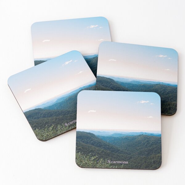 Item preview, Misty Mountain Valley Landscape Art - Gold Coast Australia designed and sold by AuraInkSC.