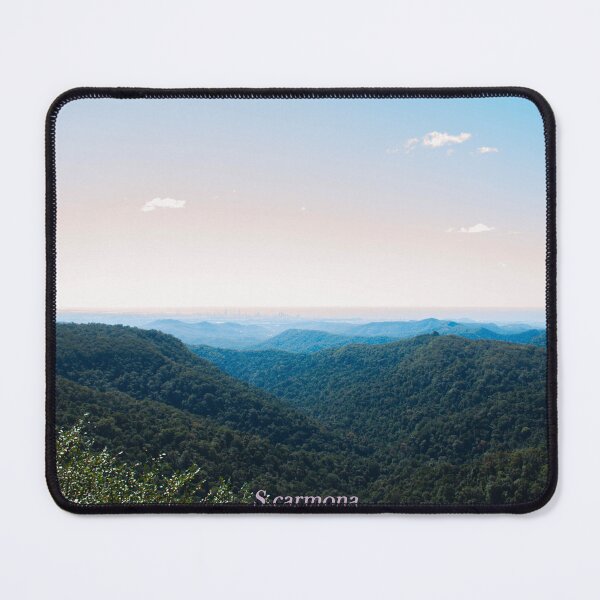 Item preview, Misty Mountain Valley Landscape Art - Gold Coast Australia designed and sold by AuraInkSC.