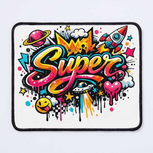 Item preview, Super Handwritten Graffiti Typography | Colorful Street Art T-Shirt & Hoodie Design | Transparent PNG designed and sold by Lifehackerplus1.