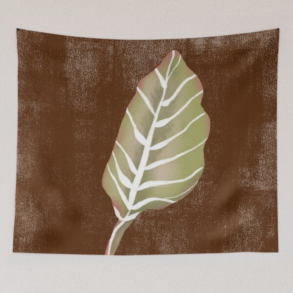 Item preview,  Earthy Brown Tropical Monstera Leaf Art Print designed and sold by altastudio.